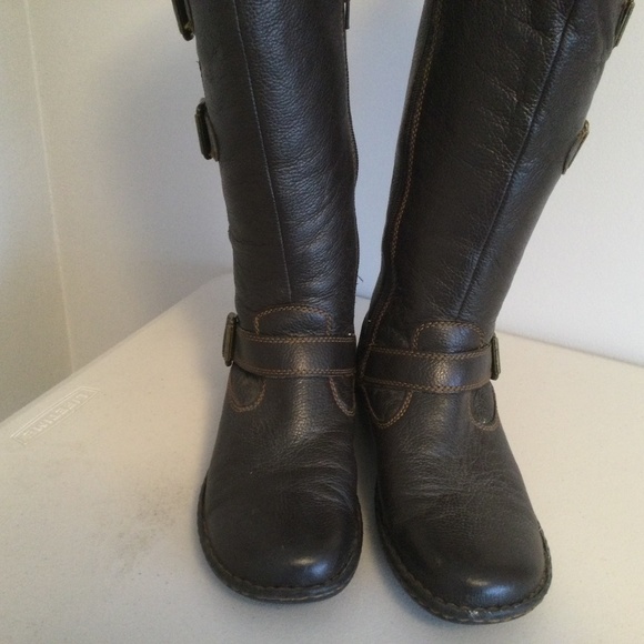 BøC brown leather boots, size 8.5, EUR40 - Picture 1 of 4